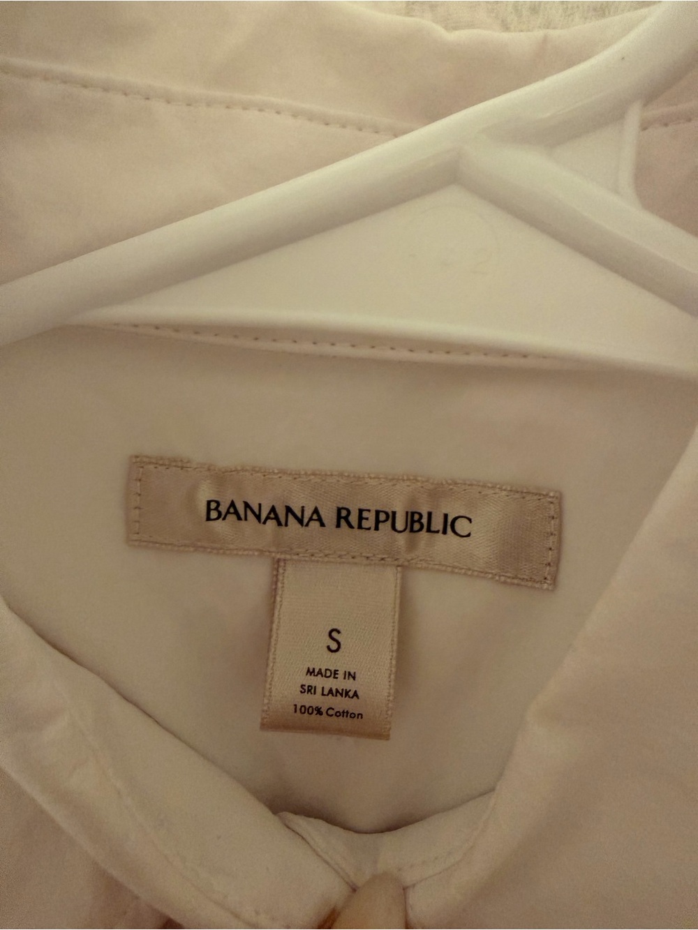 Banana Republic White womens Button-Down Dress Shirt - Picture 3 of 4